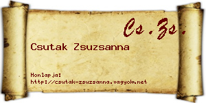 Csutak Zsuzsanna névjegykártya