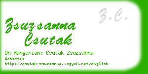 zsuzsanna csutak business card